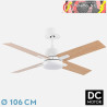 VENTILADOR DC TALCO 20W BLANCO 4ASP.BLANCO/HAYA 6VELOCIDADES 3000-4000-6500K 2350LM REMOTO,MEMORIA,TEMPORIZADOR 106D