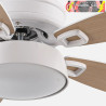 VENTILADOR 30W DC BRAW BLANCO 5 ASPAS BLANCO/HAYA 6VEL. 3 COLORES 106,7D C/REMOTO, MEMORIA Y TEMPORIZADOR 2850LM