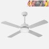 VENTILADOR 18W DC HUPE BLANCO 4ASP.6 VEL.107D REMOTO,MEMORIA Y TEMP.3000-4000-6000K