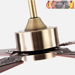 VENTILADOR 18W DC HUPE CUERO 4ASP.6 VEL. 107D REMOTO,MEMORIA Y TEMP.3000-4000-6000K