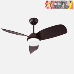 VENTILADOR 24W DC HAUR MARRON 3ASP.6 VELOC.107D 2TIJAS C/REMOTO,MEMORIA Y TEMP.3000-4000-6000K
