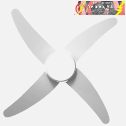 VENTILADOR 2XE27 DC KLOD BLANCO 4ASP.6 VEL.117D C/REMOTO Y TEMPORIZADOR