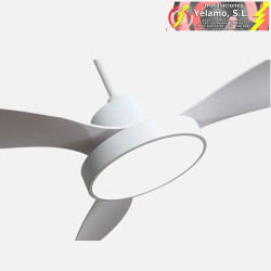 VENTILADOR DC HAYATE 48W 4080LM BLANCO 3ASP 39/54X120X120cm 3000-4000-6000K C/REMOTO, MEMORIA Y TEMPORIZADOR