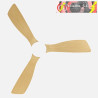 VENTILADOR DC AZABACHE 20W BLANCO 3ASP.HAYA 6VEL 3COL 40/50X121D 2350LM REMOTO, MEMORIA Y TEMPORIZADOR