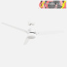 VENTILADOR DC CAPTUS 22W BLANCO 3ASPAS BLANCO/HAYA 132D REG. INTENSIDAD 2180LM 3000K,4000K,6000K REMOTO+TEMPORIZADOR+MEMORIA