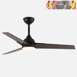 VENTILADOR 22W DC ARGESTES NEGRO 3 ASPAS GRIS 6VELOCIDADES 3COLORES 2180LM 132D C/REMOTO, MEMORIA Y TEMPORIZADOR