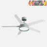 VENTILADOR 25W DC VERDE LEBECHE 5 ASPAS REV. BLANCA/HAYA 6 VEL. 3000-4000-6000K 132D REMOTO,MEMORIA Y TEMPORIZADOR