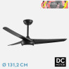 VENTILADOR DC PATRAS 24W NEGRO 3ASPAS 6VEL 3COLORES 131,2D 2424LM REMOTO,MEMORIA,TEMPORIZADOR