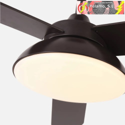 VENTILADOR DC UMI 24W MARRON 3 ASPAS REV. MARRON/HAYA 132D 2950LM 3000-4000-6000K 2TIJAS C/REMOTO, MEMORIA Y TEMPORIZADOR