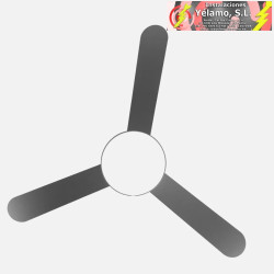 VENTILADOR DC UMI 24W GRIS 3ASP.REV. GRIS/HAYA 132D 2950LM 3000-4000-6000K 2 TIJAS C/REMOTO, MEMORIA Y TEMPORIZADOR