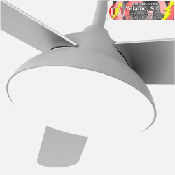 VENTILADOR DC UMI 24W GRIS 3ASP.REV. GRIS/HAYA 132D 2950LM 3000-4000-6000K 2 TIJAS C/REMOTO, MEMORIA Y TEMPORIZADOR