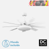 VENTILADOR DC PIREO 36W BLANCO 9 ASPAS BLANCA/HAYA 6 VEL 3000K, 4500K,6000K 3800LM 132D C/REMOTO, MEMORIA Y TEMPORIZADOR
