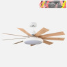 VENTILADOR DC PIREO 36W BLANCO 9 ASPAS BLANCA/HAYA 6 VEL 3000K, 4500K,6000K 3800LM 132D C/REMOTO, MEMORIA Y TEMPORIZADOR