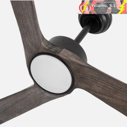 VENTILADOR DC ORINOCO 24W NEGRO 3ASPAS ROBLE 107D 2424LM 3000K,4000K,6500K REMOTO+REGULADOR INTENSIDAD+TEMPERATURA+MEMORIA