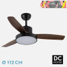 VENTILADOR DC KAVALA 48W NEGRO 3ASPAS ROBLE 112D 6VELOCIDADES 4078LM 3000-4000-6000K REMOTO+MEMORIA+TEMPORIZADOR