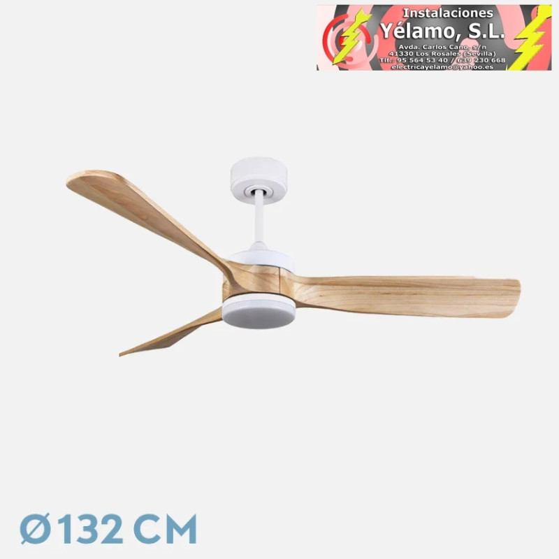 VENTILADOR DC ORIENTE 26W BLANCO 3 ASPAS HAYA 132D 6VEL 3COLORES 2950LM REMOTO,TEMPORIZADOR,MEMORIA 24