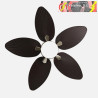 VENTILADOR DC BORASCO 24W NIQUEL/MARRON 5 ASP.6 VEL 132D 2950LM REMOTO, MEMORIA Y TEMPORIZADOR 3000-4000-6000K