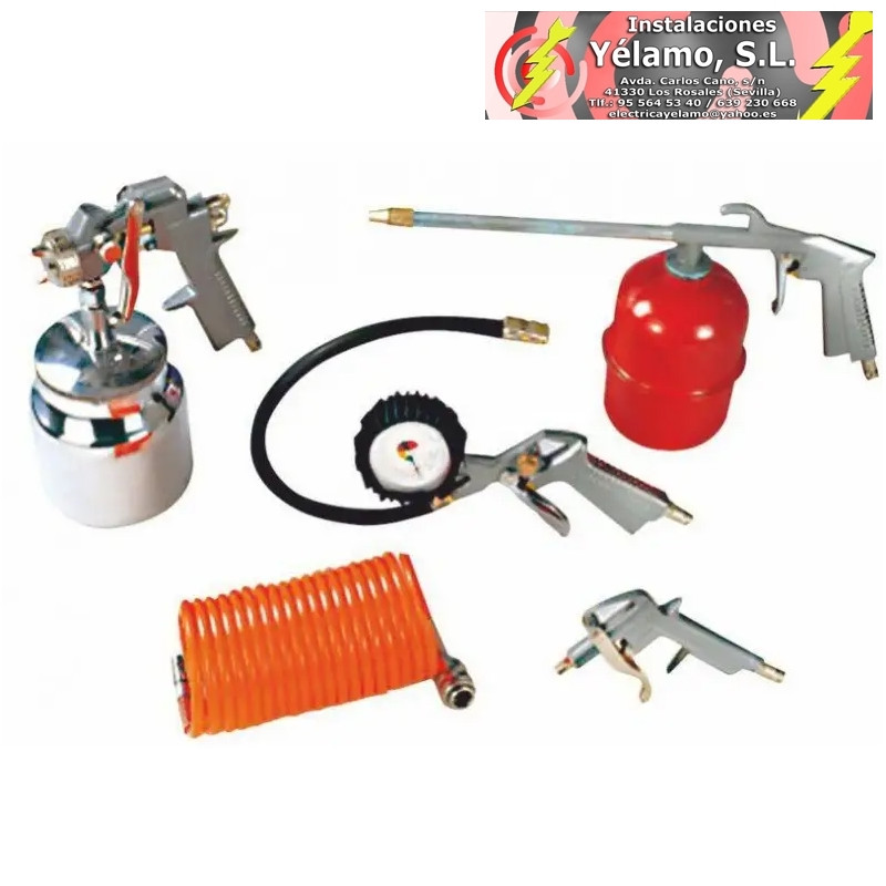 KIT COMPRESOR LIMPIEZA Y PINTAR