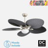 VENTILADOR DC CHAW 24W 2950LM NIQUEL/NEGRO 5ASP.6VEL.132D C/REMOTO,MEMORIA Y TEMPORIZADOR 3000-4000-6000K