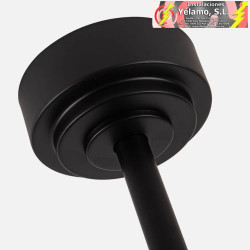 VENTILADOR DC VULTURNO NEGRO 1XE27 3 ASPAS ROBLE 6 VELOCIDADES C/REMOTO Y TEMPORIZADOR 53/65,5X132X132cm