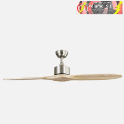 VENTILADOR DC LESTE NIQUEL 2 ASPAS HAYA SIN LUZ 5 VELOCIDADES REMOTO TEMPORIZADOR 132D