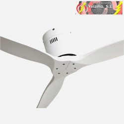 VENTILADOR DC AGUILON BLANCO 3 ASPAS BLANCAS 6 VELOCIDADES SIN LUZ REMOTO Y TEMPORIZADOR 132D