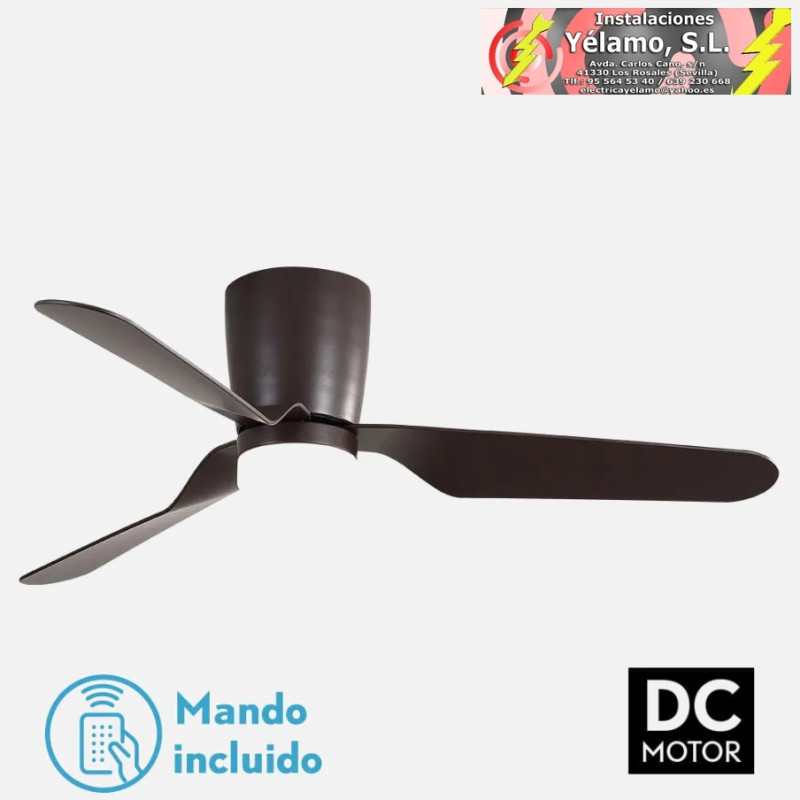 VENTILADOR 18W DC KOCHI MARRON 3 ASPAS MARRON 6 VELOCIDADES 3000K,4000K,6000K C/REMOTO Y TEMPORIZADOR 132D 2025