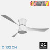 VENTILADOR DC TIANAS 18W BLANCO 3 ASPAS 132D REGULABLE INTENSIDAD 2250 3000K,4000K,6000K REMOTO+TEMPORIZADOR+MEMORIA