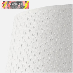 LÁMPARA CRASAS 3XE14 BLANCO/ORO REGX49X49 cm