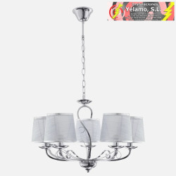 LÁMPARA SUMBA 5XE14 CROMO...