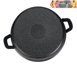 CACEROLA BAJA 28cm PIEDRA MÁRMOL ALUMINIO
