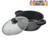 CACEROLA ALTA 24cm PIEDRA MÁRMOL ALUMINIO