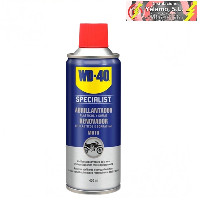 ABRILLANTADOR DE PLÁSTICOS Y GOMAS WD40 400ml