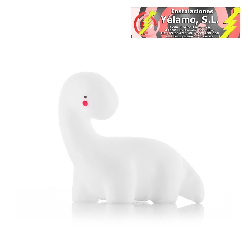 LÁMPARA LED MULTICOLOR DINOSAURIO (PILAS INCLUIDAS)