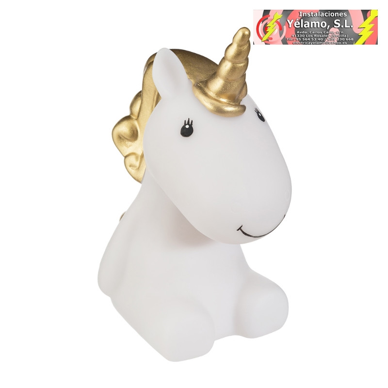 LÁMPARA LED NOCTURNA DECORATIVA UNICORNIO (PILAS INCLUIDAS)
