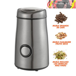 MOLINILLO CAFÉ 150W INOXIDABLE