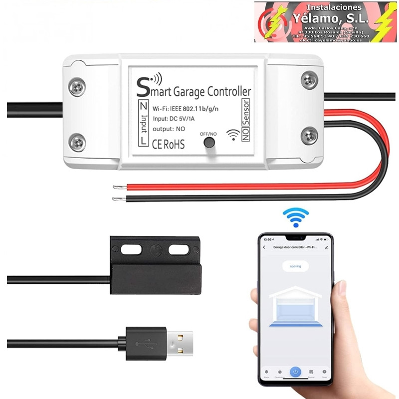 ABRIDOR DE PUERTA DE GARAJE WIFI SMART