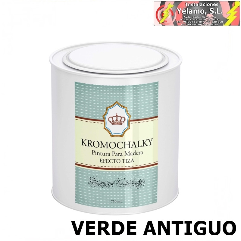 PINTURA MADERA VERDE ANTIGUO EFECTO TIZA 750ml