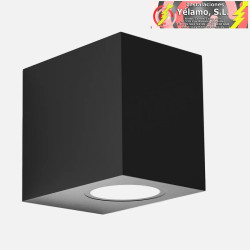 APLIQUE EXTERIOR ALCE 1xGU10 NEGRO IP44 8x7x9cm