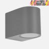 APLIQUE EXTERIOR GACELA 1xGU10 GRIS IP44 8x7x9cm