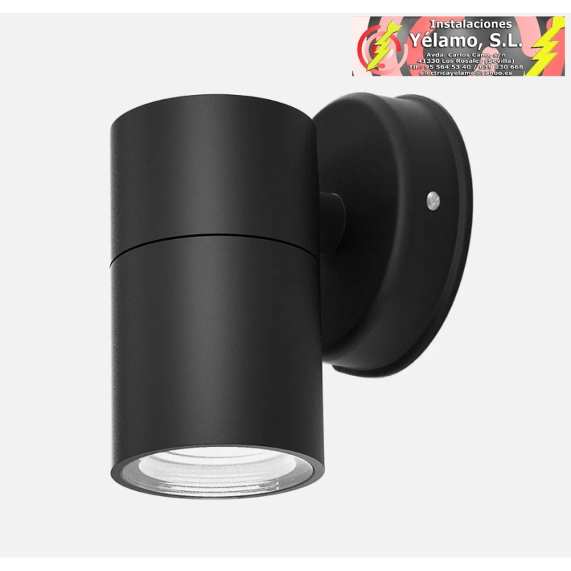 APLIQUE EXTERIOR BECALA 1xGU10 NEGRO IP44 11,3x7,3x11,3cm