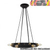 COLGANTE DULCINEIA 6xE27 NEGRO