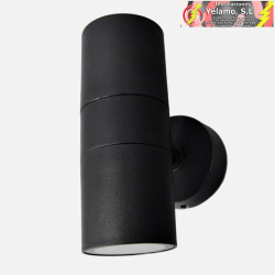 APLIQUE EXTERIOR BECALA 2xGU10 NEGRO IP44 15,2x7,3x11,3cm