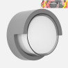 APLIQUE EXTERIOR 12W 3000K BEJEL GRIS IP65 17x17x10,2cm 600LM