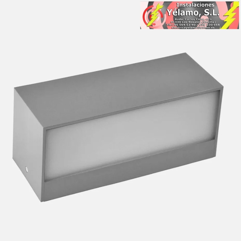 APLIQUE EXTERIOR MASALA 1xE27 GRIS IP65 POLICARBONATO 9x23x10,1cm