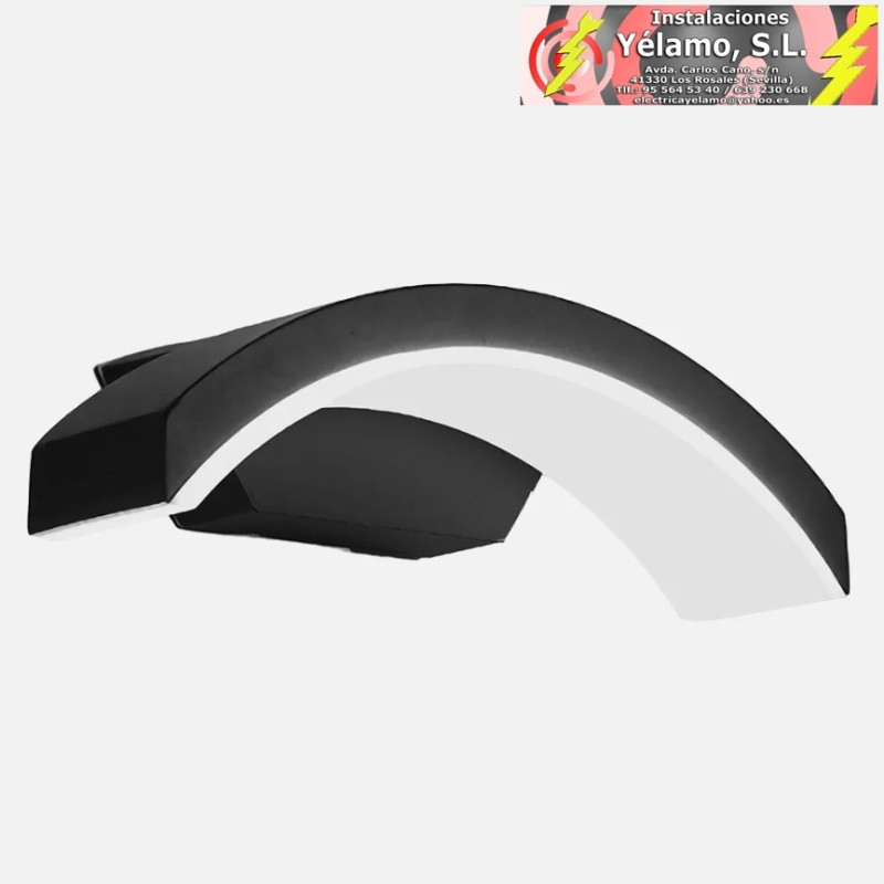 APLIQUE EXTERIOR 12W 3000K KOALA NEGRO IP65 11,1x27,4x8,2cm 600LM