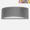APLIQUE EXTERIOR KEFIR 1xE27 GRIS IP65 POLICARBONATO 13,2x32x13cm