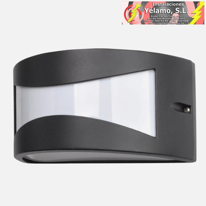APLIQUE EXTERIOR ALUMINIO HADAR 1xE27 NEGRO IP44 13x25x12cm