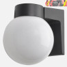 APLIQUE EXTERIOR ALUMINIO PROCYON 1xE27 NEGRO 18x15x18cm IP44