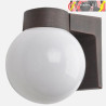 APLIQUE EXTERIOR ALUMINIO PROCYON 1xE27 MARRON 18x15x18cm IP44